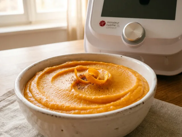 Purée de patate douce — méthode Monsieur Cuisine